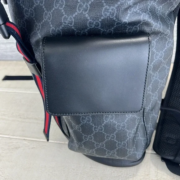 Gucci Double Pocket Backpack GG Coated Canvas Large ✅ COA Included - Picture 7 of 16